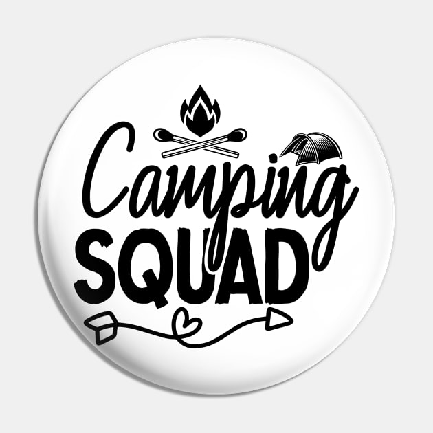 Camping squad Pin by BunnyCreative