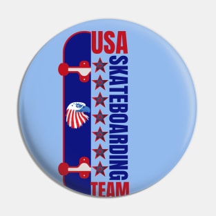 Usa Skateboarding Team Pin