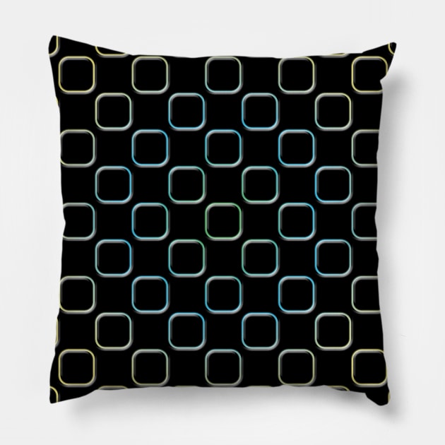 Embossed Square Motif 04 Pillow by SanTees