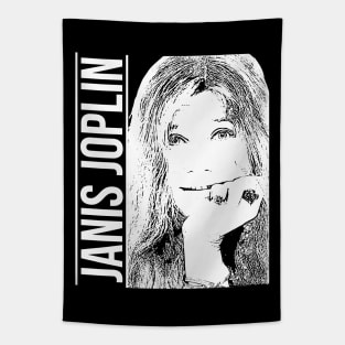 Janis Joplin // white Tapestry