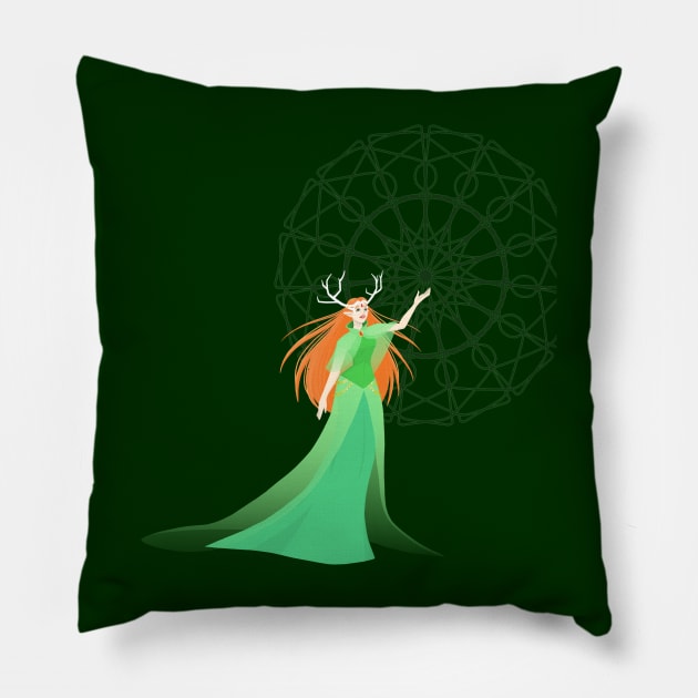 Keyleth Pillow by PandemiDoodles