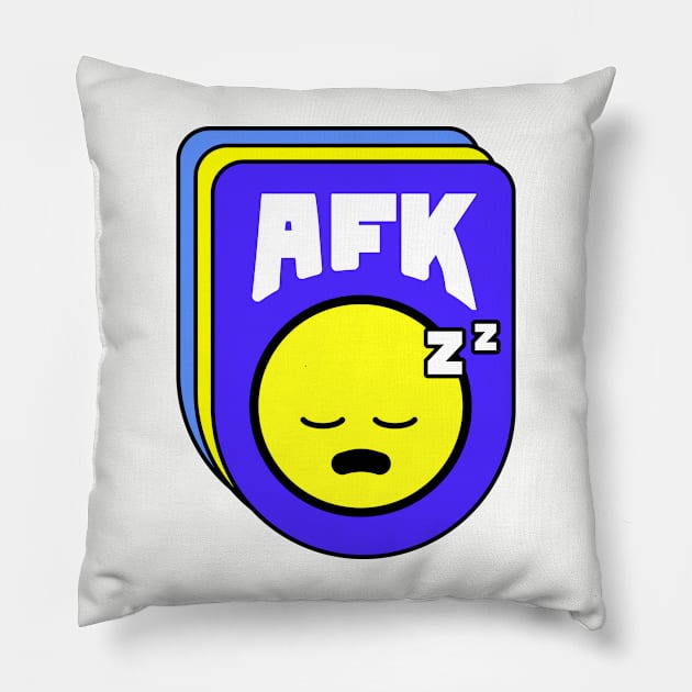 AFK Zzz Video games Retro gaming Pillow by Tanguy44