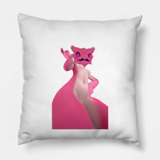 Pink Kobold Babe Pillow