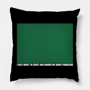 Crafting mat Crafter Quote Pillow