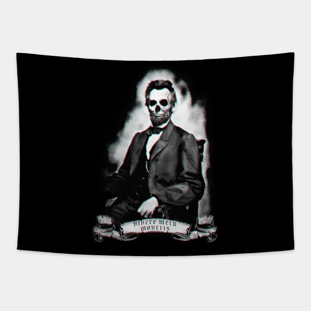 Ghastly Abe in 3D Tapestry by Dark Owl