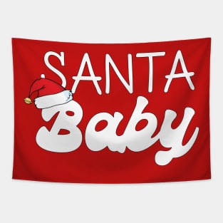 My first Christmas FUNNY SANTA HAT Tapestry