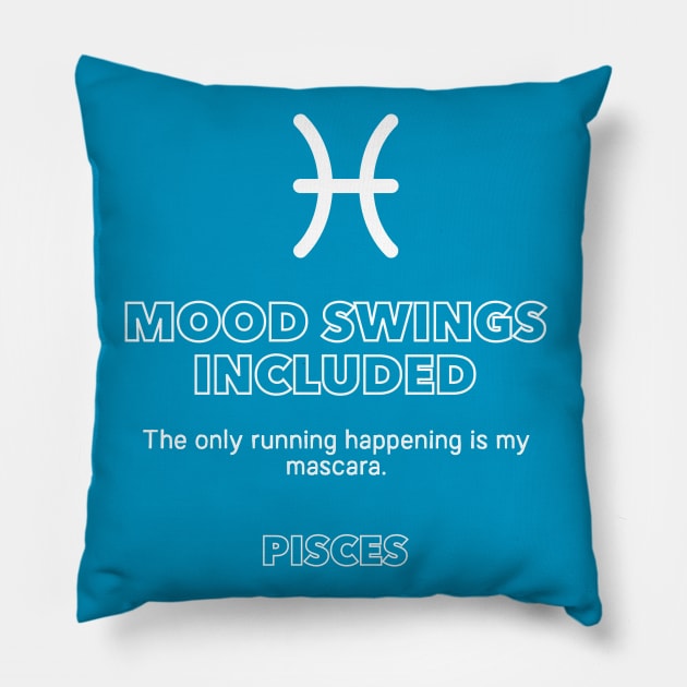 Pisces Mood Swings Included Pillow by Perpetual Brunch