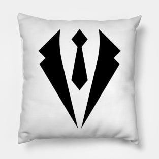 Fake Tuxedo with Tie: Funny Suit Top Pillow