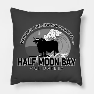 Wabunga The Cow Surf Under Half Moon Bay Pillow