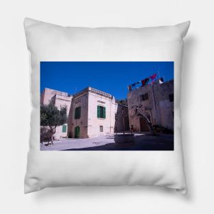 Mdina, Malta, Square Pillow