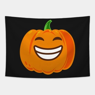 Pumpkin Big Smile Tapestry