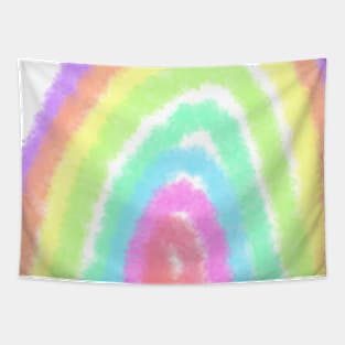 Multicolored rainbow lines boho art Tapestry