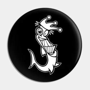 King Fish {DARK shirts} Pin