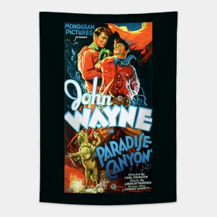 Classic John Wayne Western Movie Poster - Paradise Canyon Tapestry