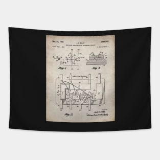 First Circuit Patent - Electrician Maker Workshop Art - Antique Tapestry