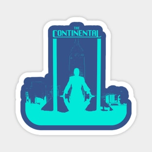 continental series john wick world graphic design illustration Magnet