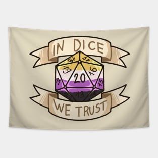 In Dice We Trust - Non Binary Tapestry