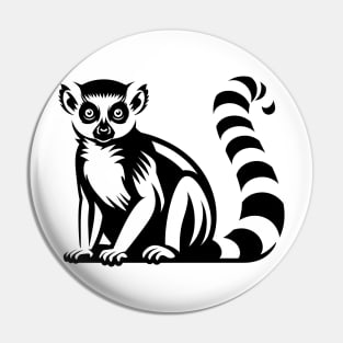 Ring-Tailed Lemur Pin