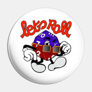 Let's Roll Gaming meme Pin