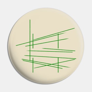 Stacked Green Lines Pin