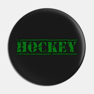 HOCKEY BOLD ENFORCER TEXT Pin