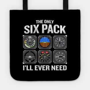 The Only Six Pack I'Ll Need Pilot Aviator Tote