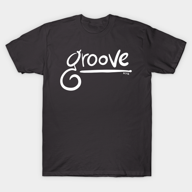 Discover Logo Tee - hand drawn - white - Drummer Gifts - T-Shirt