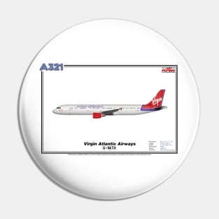 Airbus A321 - Virgin Atlantic Airways (Art Print) Pin