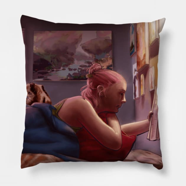 Informaholic - Bedtime Stories Pillow by J.S. Lange