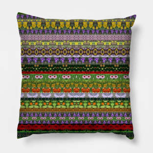 Floral Stripes Pillow