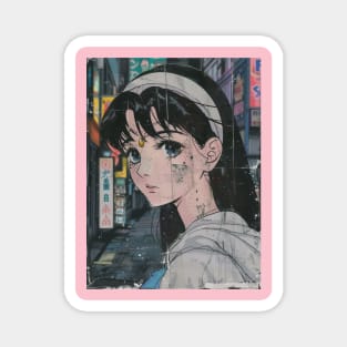 Anime Retro Vintage Art City 70s 80s 90s Magnet