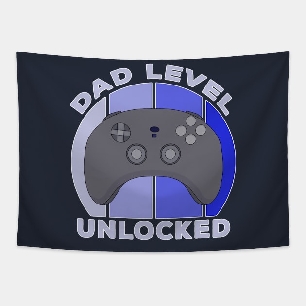 Dad Level Unlocked Tapestry by DiegoCarvalho