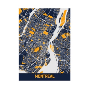 Montreal - Canada Bluefresh City Map T-Shirt