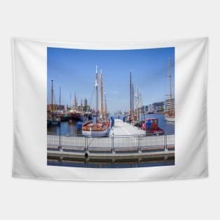 Germany; Bremerhaven; Bremen, port, new port Tapestry