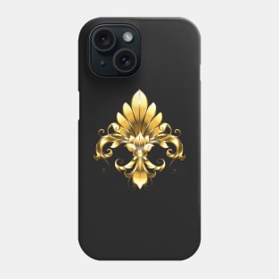 Golden Fleur de Lis Phone Case