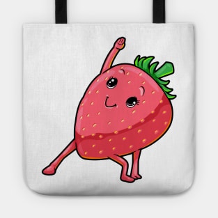 Strawberry at Yoga for Flexibility Tote