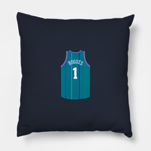 Muggsy Bogues Charlotte Jersey Qiangy Pillow