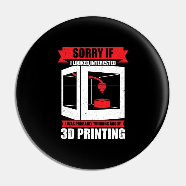 3D Print Printing Artist Gift Pin by Dolde08