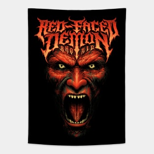 Red-Faced Demon Tapestry