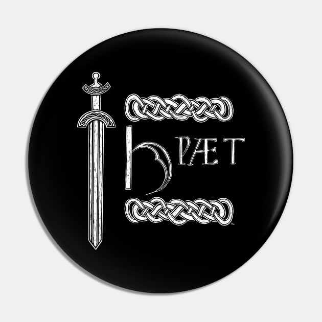 Hwaet! Beowulf Hrunting Design Pin by LaForma