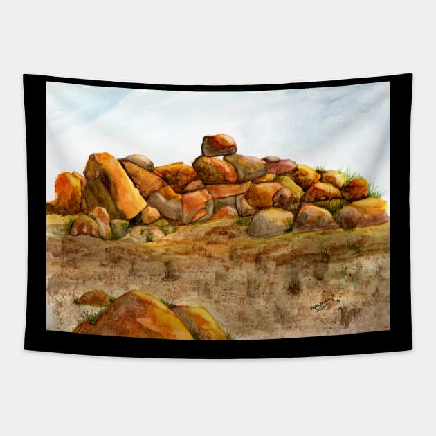 Stones, Rocks, Pebbles, Boulders Tapestry by MMcBuck