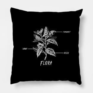 Flora Wildflower Flora Bloom Vintage Blooming Pillow