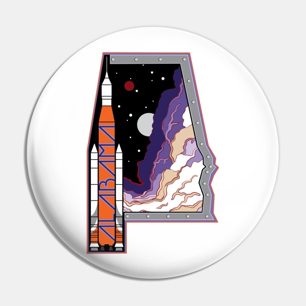 Space by State: Alabama Pin by photon_illustration