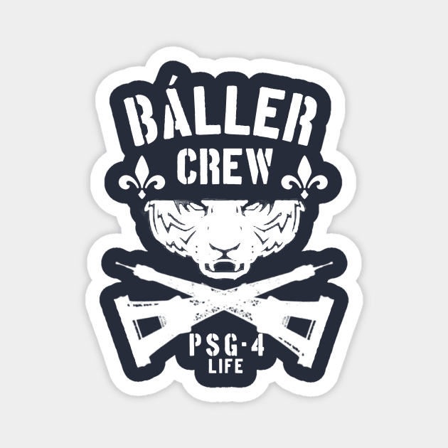 Paris Saint Germain Bullet Club Magnet by Sachin Gupta