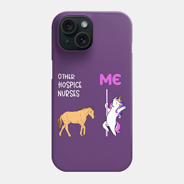 Hospice Nurse - Unicorn & Horse Design Phone Case by best-vibes-only