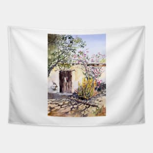 Abandoned Cottage in Andalucia Tapestry