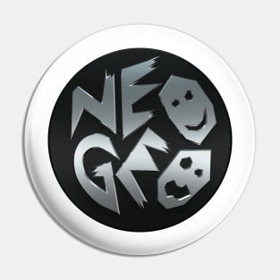 Neo Geo (chrome on black) Pin