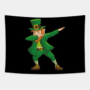 Dabbing Leprechaun St. Patricks Day Tapestry