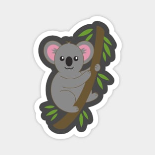 Baby Koala Bear Hugging a Tree Magnet