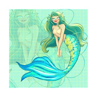 Pretty Mermaid Art T-Shirt